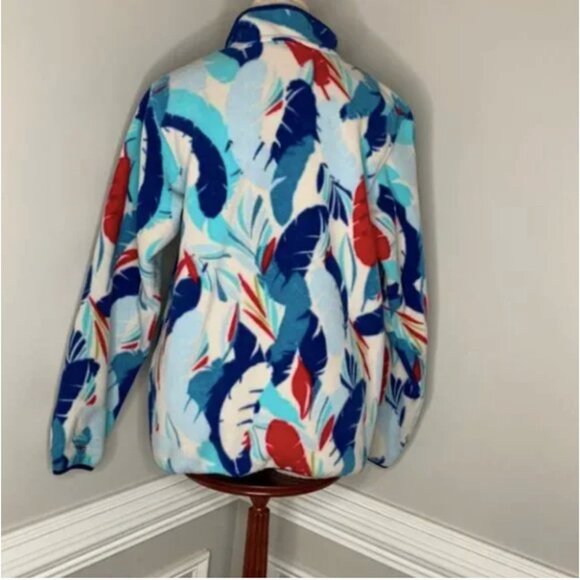 Patagonia Synchilla Snap-T Pullover RARE Feather Dance: Channel Blue Size Medium - Picture 2 of 7